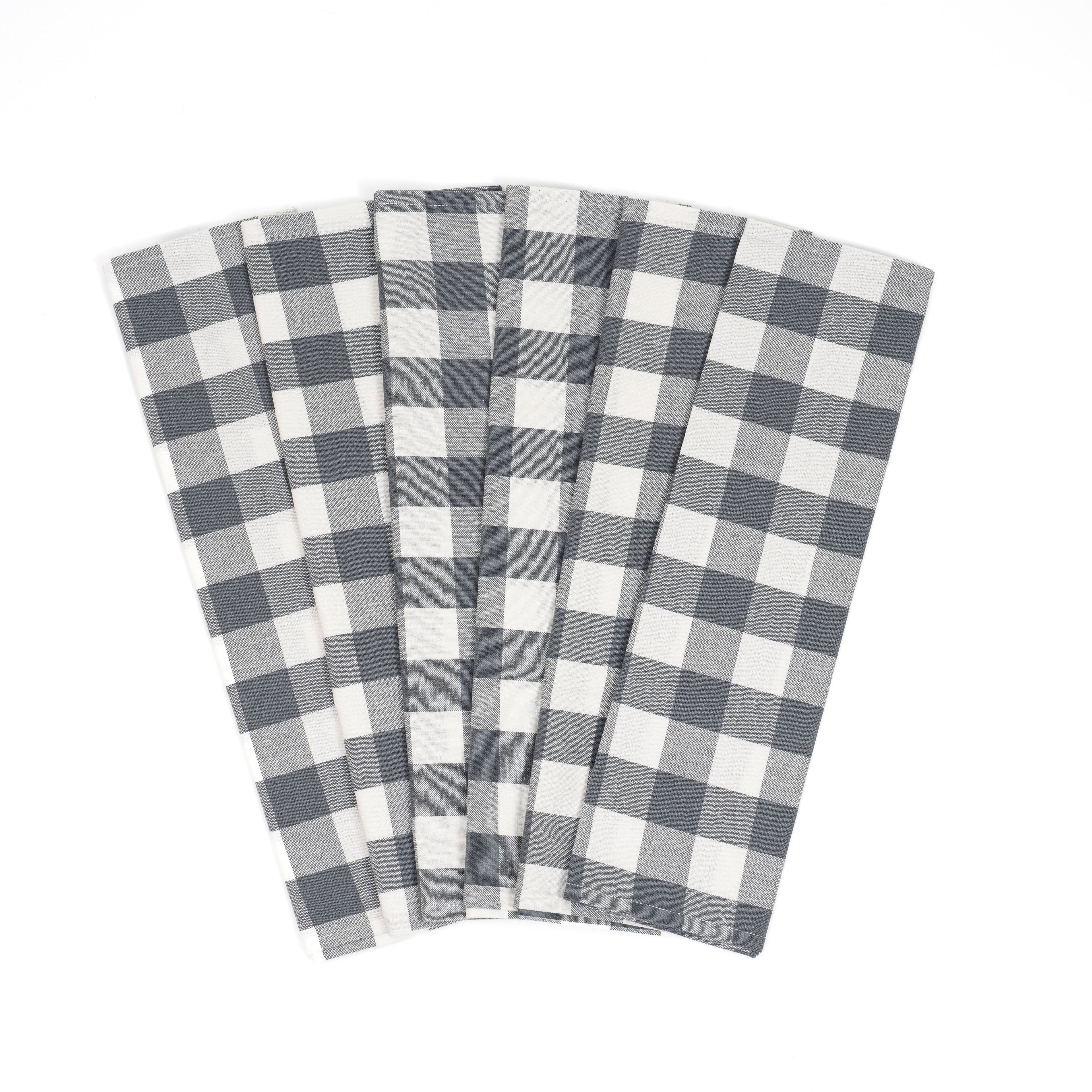 Plaid Cotton Kitchen Towels