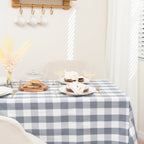 Plaid Linen Tablecloth